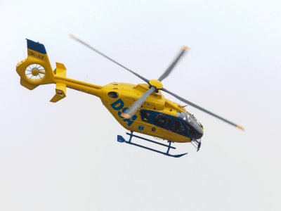 Vrtulník OK-JIX přistál na domovské základně v Plané u Českých Budějovic